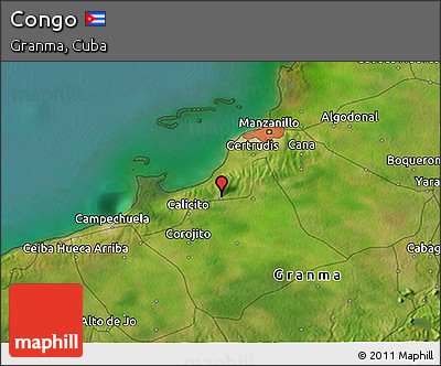 Satellite 3D Map of Congo