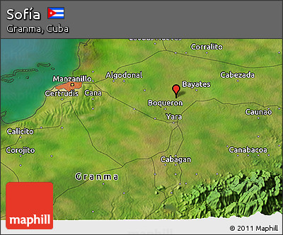 Satellite 3D Map of Sofía