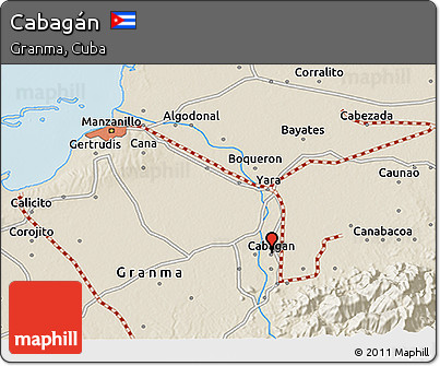 Shaded Relief 3D Map of Cabagán