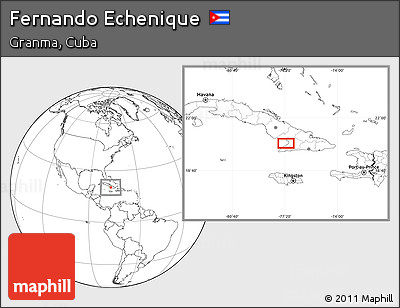 Blank Location Map of Fernando Echenique