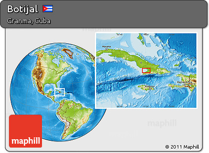 Physical Location Map of Botijal