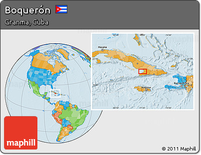 Political Location Map of Boquerón