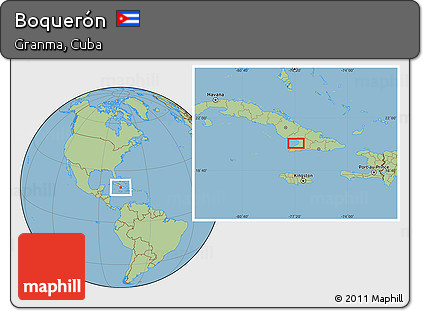 Savanna Style Location Map of Boquerón