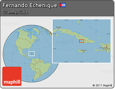 Savanna Style Location Map of Fernando Echenique