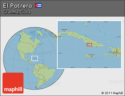 Savanna Style Location Map of El Potrero