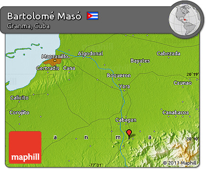 Physical Map of Bartolomé Masó