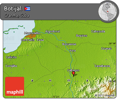 Physical Map of Botijal