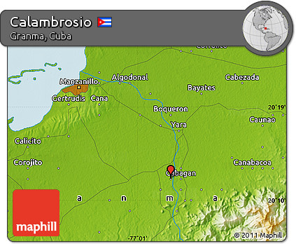 Physical Map of Calambrosio