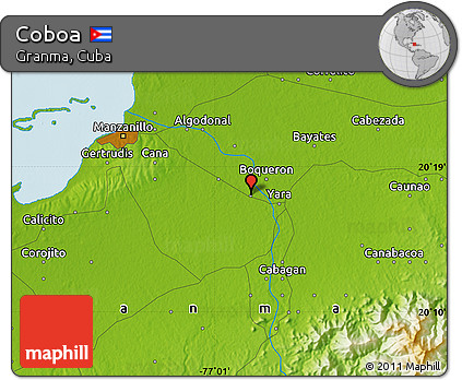 Physical Map of Coboa