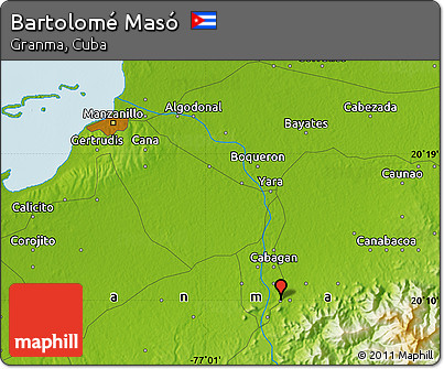 Physical Map of Bartolomé Masó