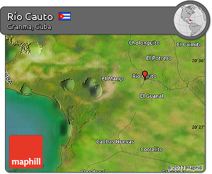 Satellite Map of Río Cauto
