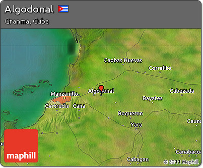 Satellite Map of Algodonal