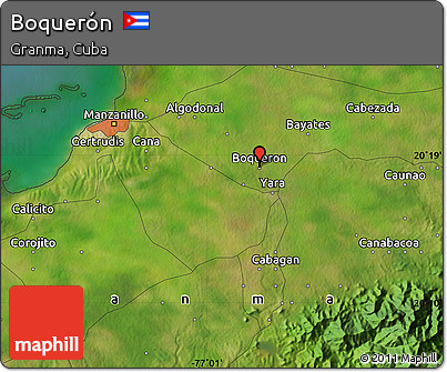 Satellite Map of Boquerón