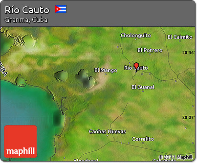 Satellite Map of Río Cauto