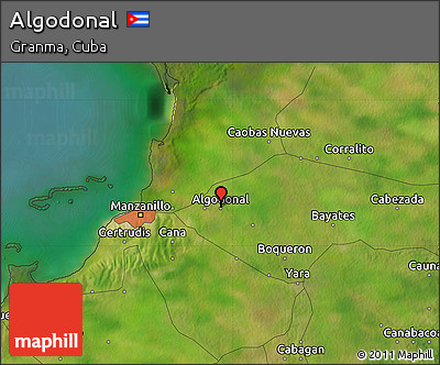 Satellite Map of Algodonal