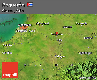 Satellite Map of Boquerón