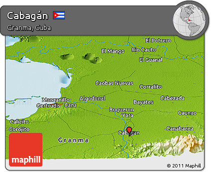 Physical Panoramic Map of Cabagán