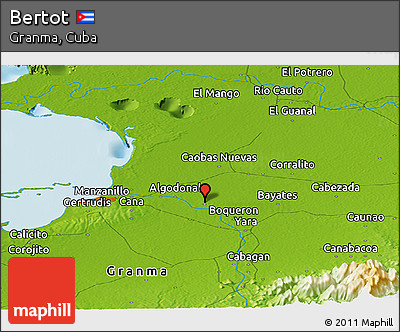 Physical Panoramic Map of Bertot