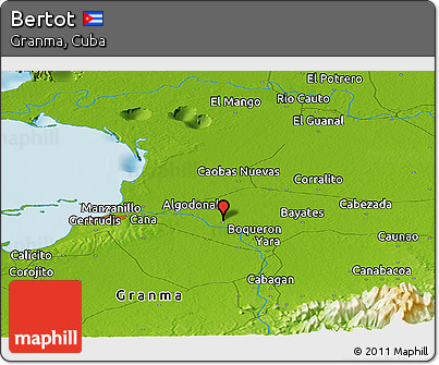 Physical Panoramic Map of Bertot