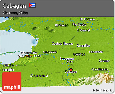 Physical Panoramic Map of Cabagán