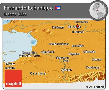 Political Panoramic Map of Fernando Echenique