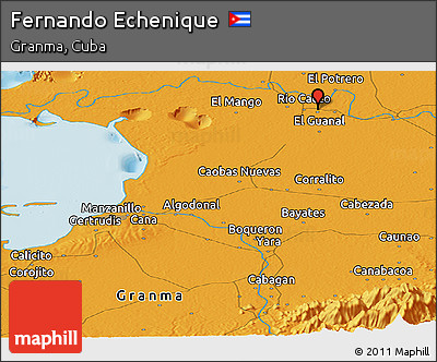 Political Panoramic Map of Fernando Echenique