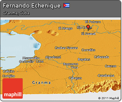Political Panoramic Map of Fernando Echenique