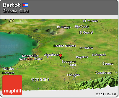 Satellite Panoramic Map of Bertot