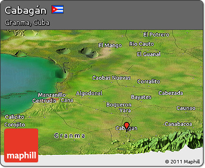 Satellite Panoramic Map of Cabagán