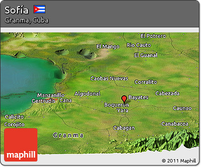 Satellite Panoramic Map of Sofía