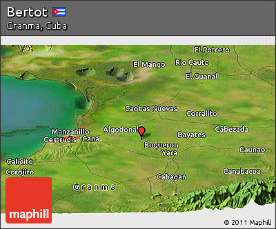 Satellite Panoramic Map of Bertot