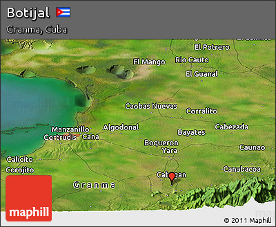 Satellite Panoramic Map of Botijal