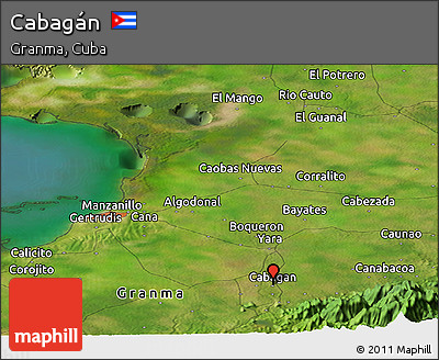 Satellite Panoramic Map of Cabagán