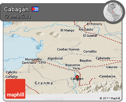 Shaded Relief Panoramic Map of Cabagán