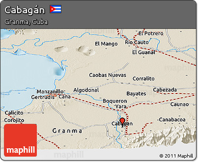 Shaded Relief Panoramic Map of Cabagán