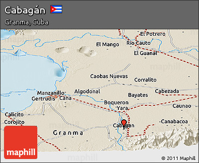 Shaded Relief Panoramic Map of Cabagán