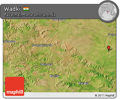 Satellite 3D Map of Wadki