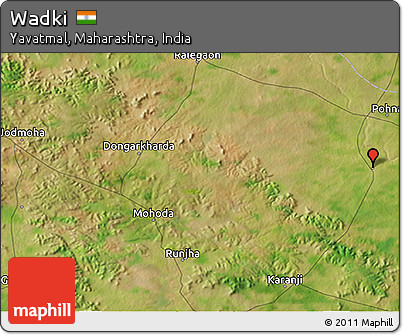 Satellite 3D Map of Wadki