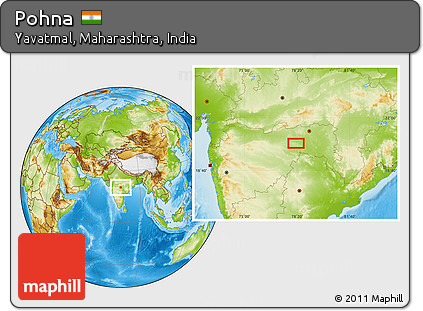 Physical Location Map of Pohna