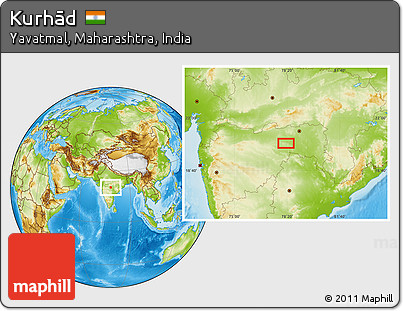 Physical Location Map of Kurhād
