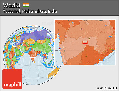Political Location Map of Wadki