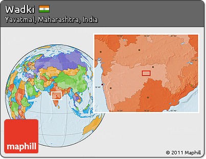 Political Location Map of Wadki