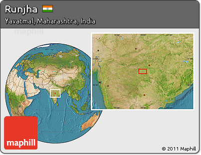 Satellite Location Map of Runjha