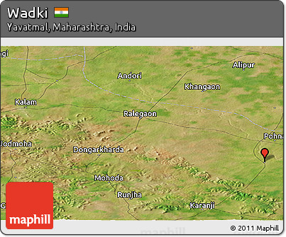 Satellite Panoramic Map of Wadki