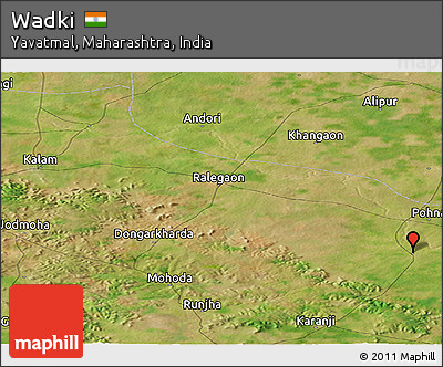 Satellite Panoramic Map of Wadki
