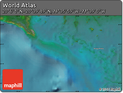 Satellite Map of the Area around 20° 22' 55" N, 78° 7' 30" W