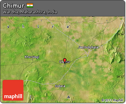 Satellite Map of Chimur
