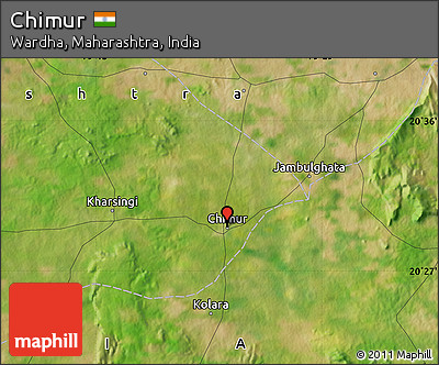 Satellite Map of Chimur