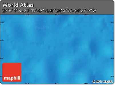 Physical Map of the Area around 20° 22' 55" N, 84° 55' 30" W
