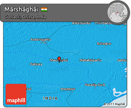 Political 3D Map of Mārshāghāi